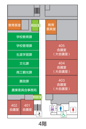 本庁舎4階案内図