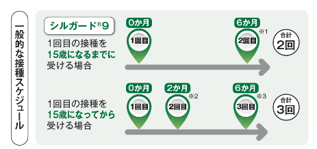 子宮頸がん予防接種スケジュール