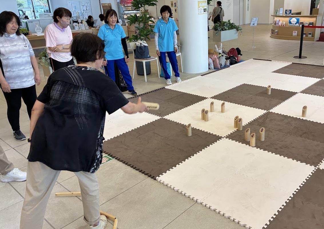 モルック体験の様子