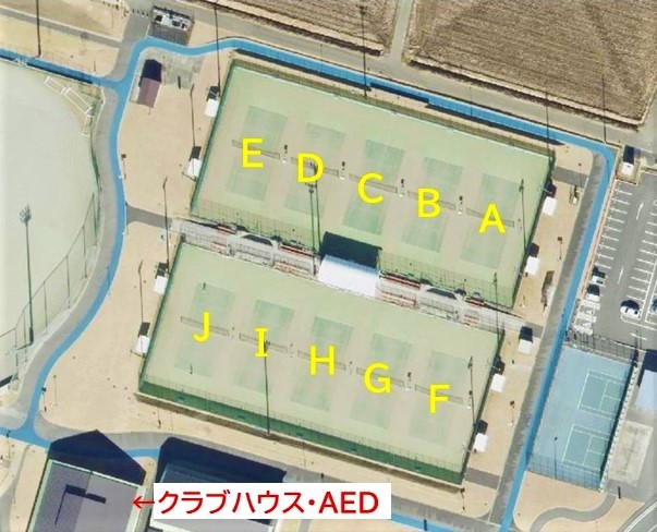 真岡市総合運動公園テニスコート