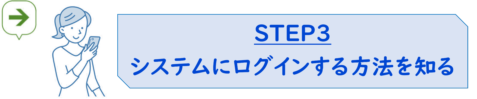システムにログインする方法を知る