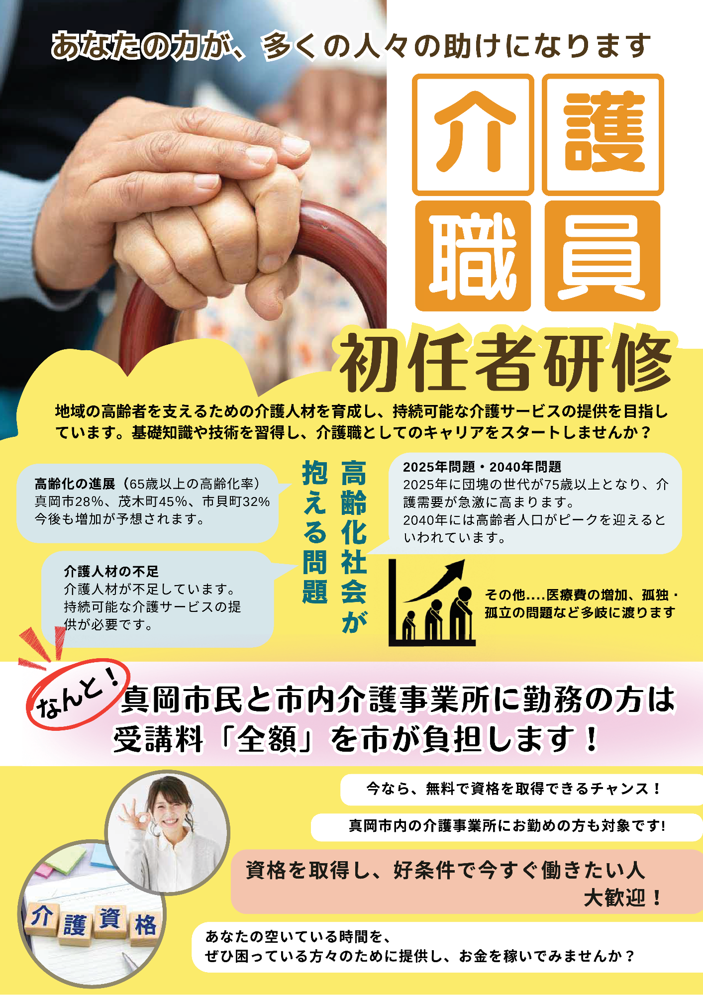 介護職員初任者研修チラシ表