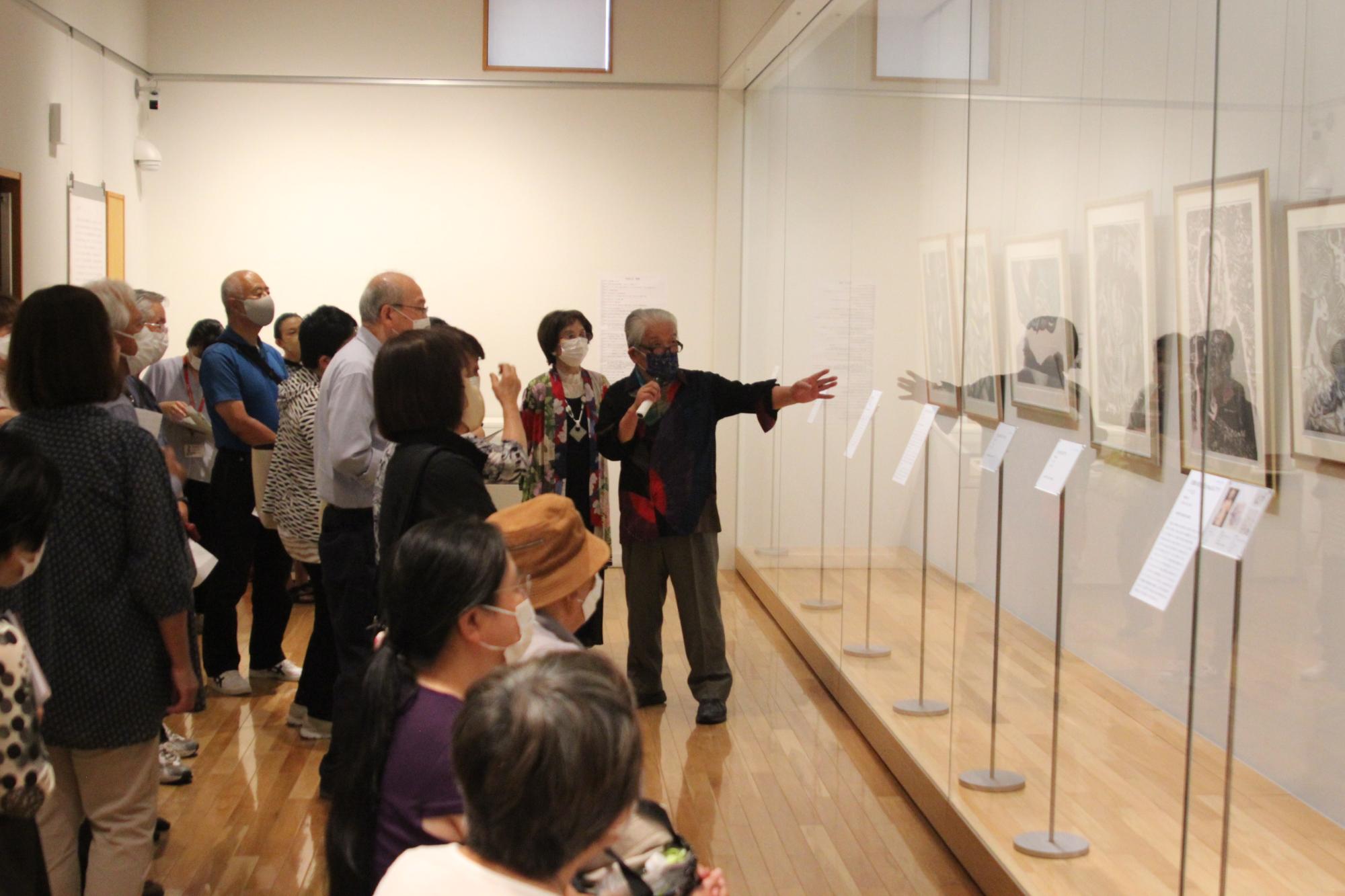 美術品展示館第37回企画展「新収蔵記念 富張広司展」開催記念イベント アーティストトーク