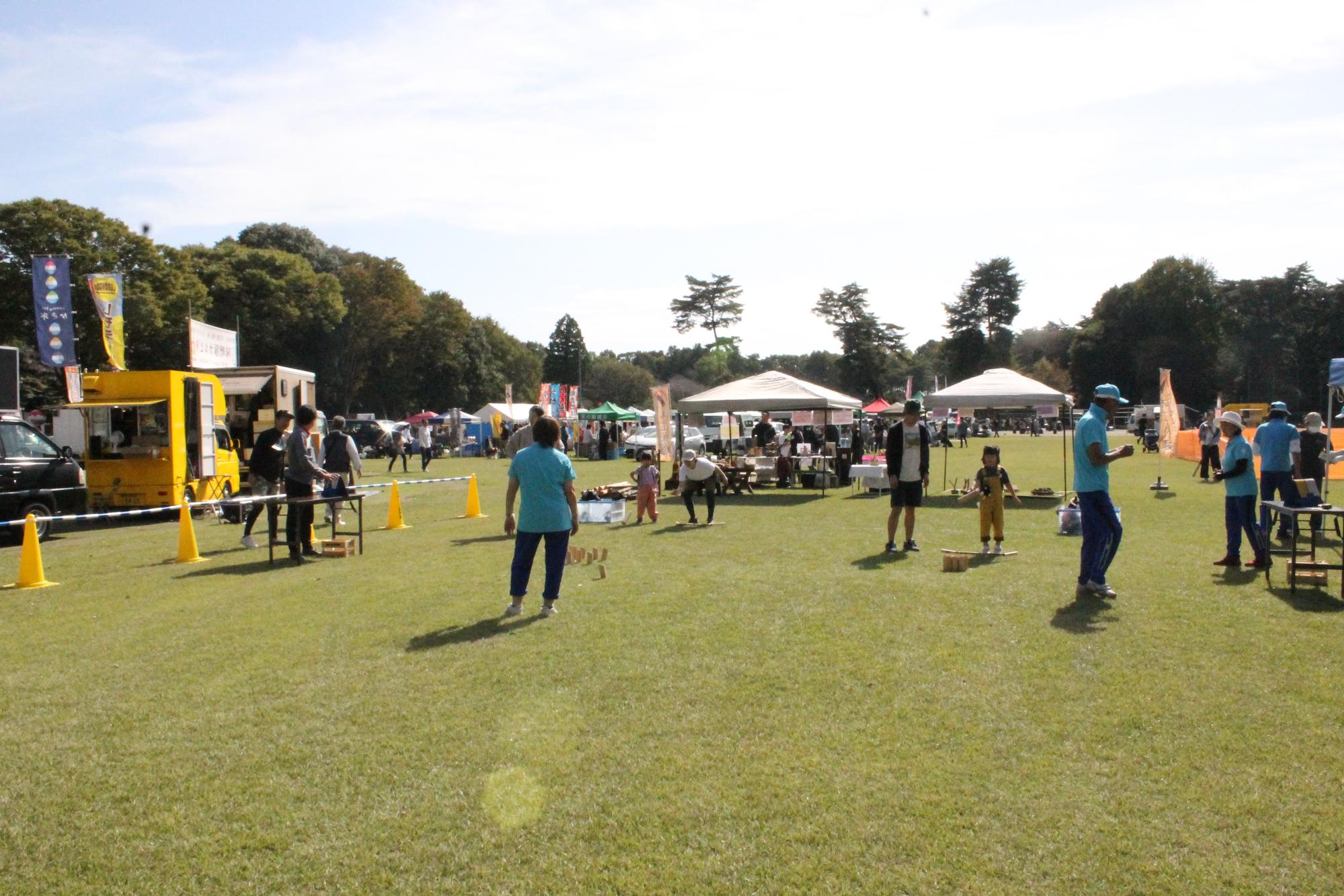 モルック体験会場の様子