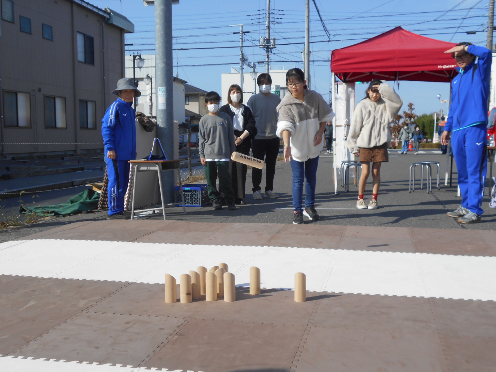 モルック体験の様子