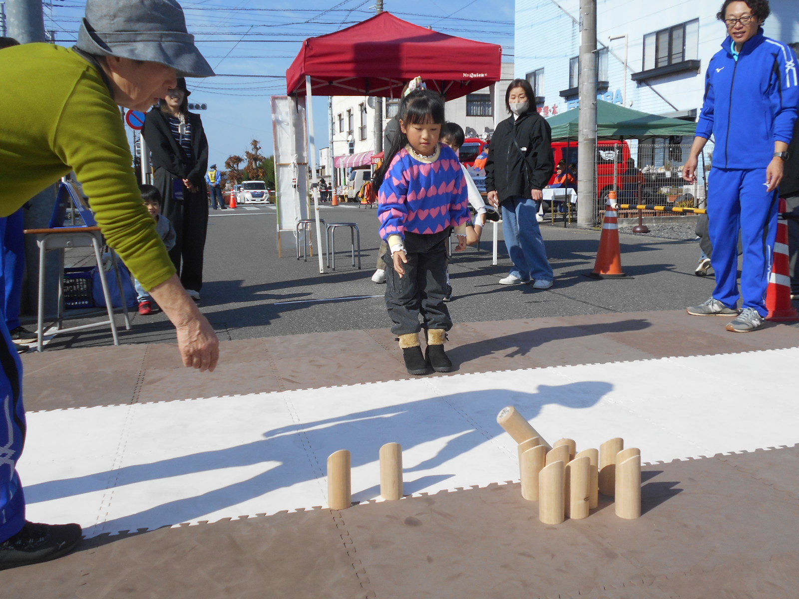 モルック体験の様子