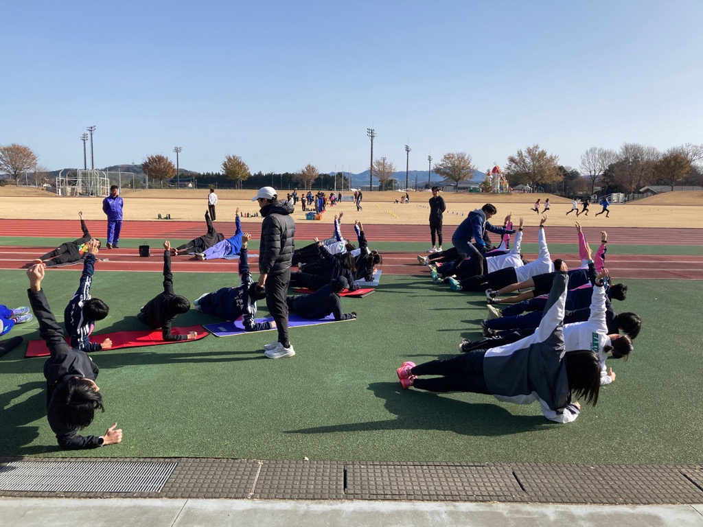 体幹トレーニングの様子