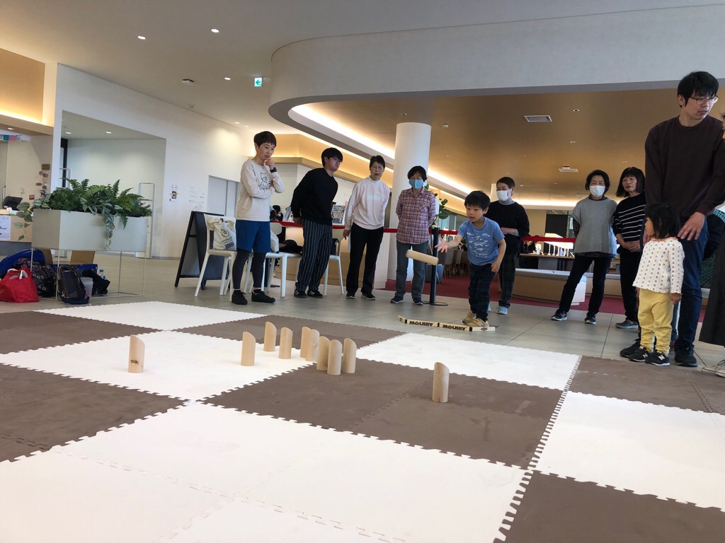 モルック体験の様子