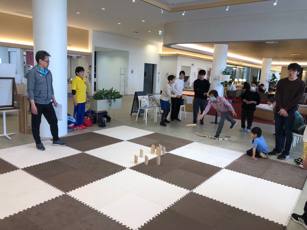 モルック体験の様子