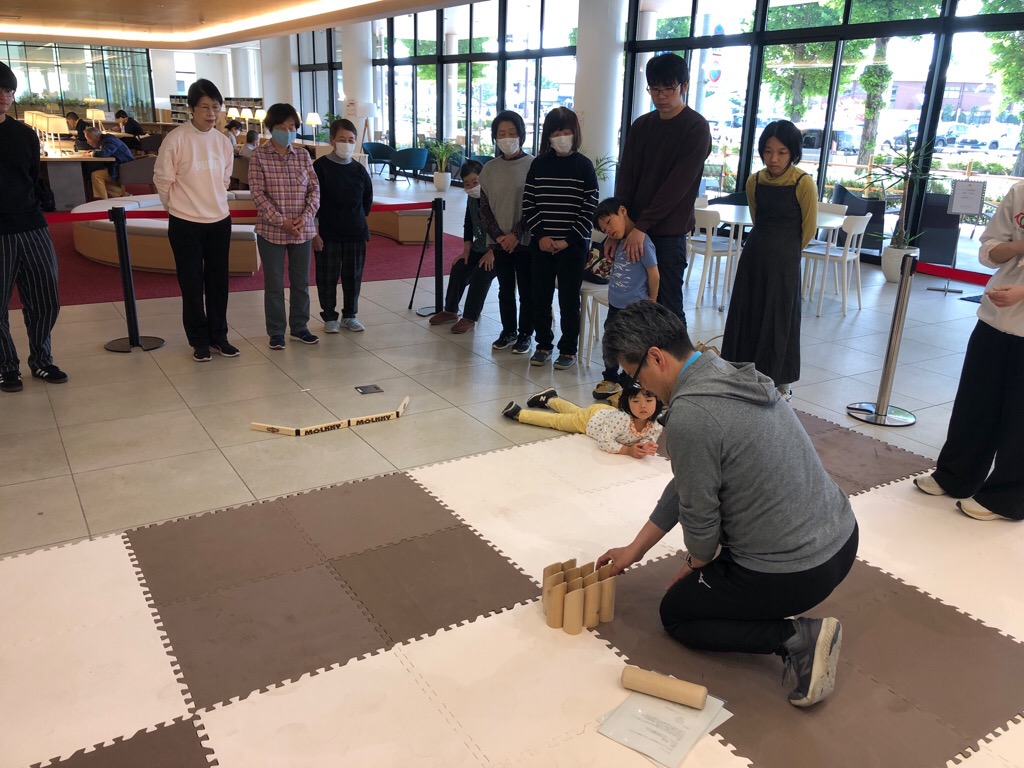 モルック競技説明の様子