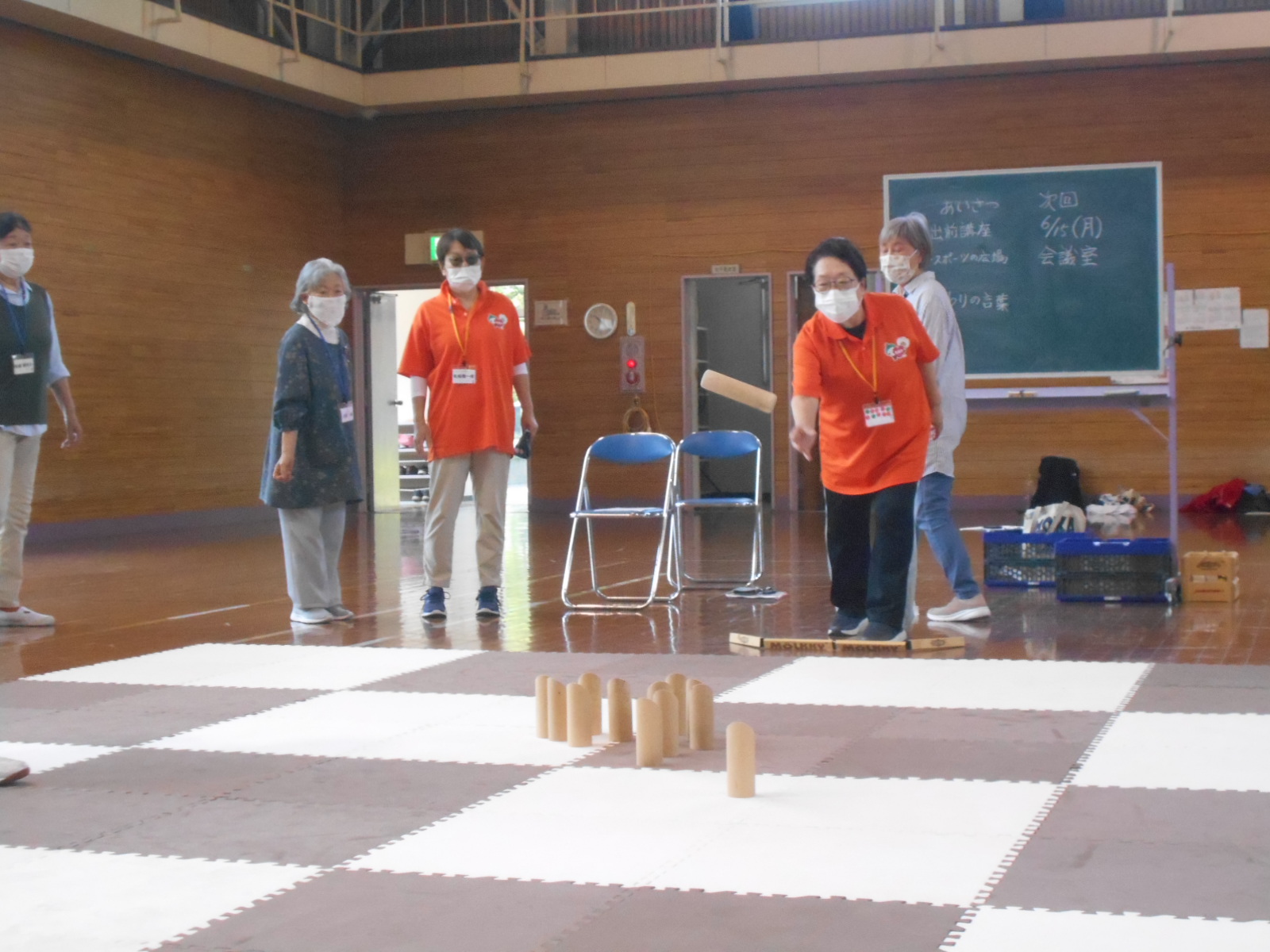 モルック体験の様子