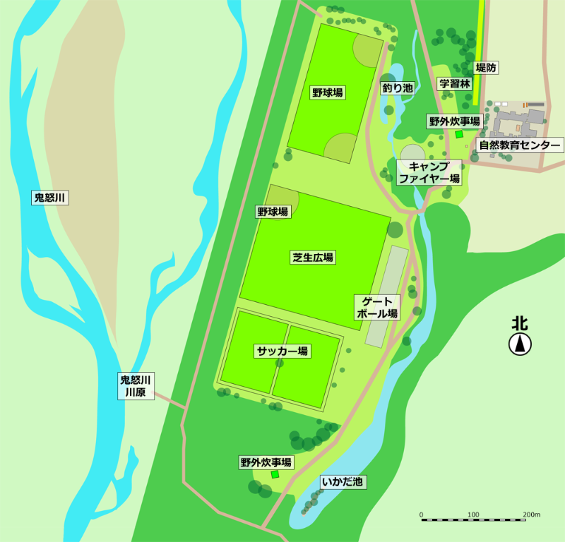 鬼怒自然公園全体案内図