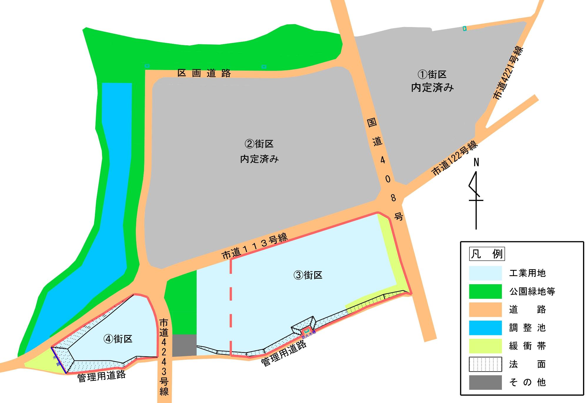 真岡てらうち産業団地第3期予約分譲募集街区