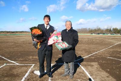 石田選手激励会写真