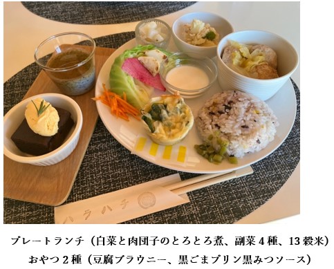 プレートランチとスイーツ