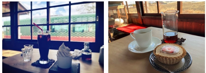 ソワカフェの珈琲と限定スイーツ