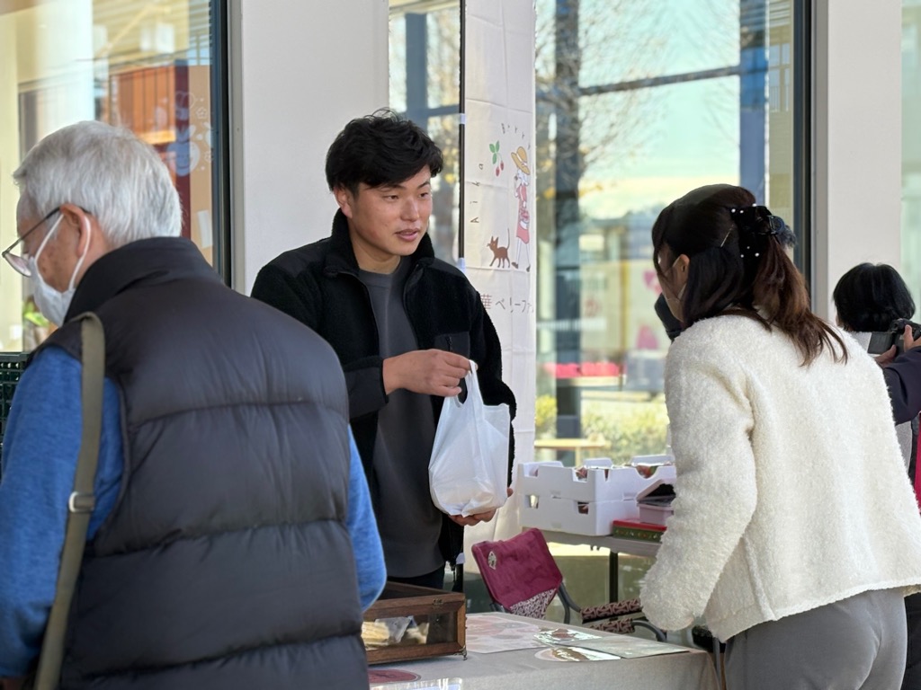 初めてマルシェに出店した時の様子